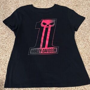 Black Harley Davidson tshirt EUC medium